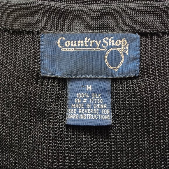 Country Shop Silk V-neck Cardigan - Picture 6 of 15